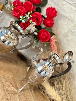 Juego Café/Té Imperio Ercuis plateado