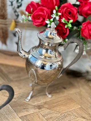 Juego Café/Té Imperio Ercuis plateado