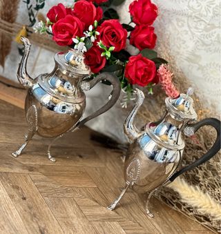 Juego Café/Té Imperio Ercuis plateado