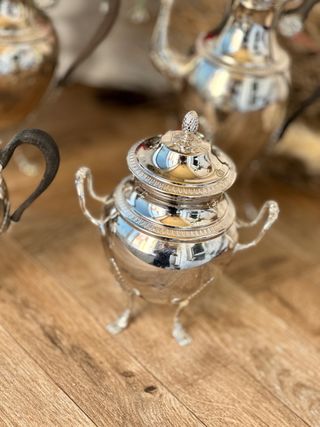 Juego Café/Té Imperio Ercuis plateado