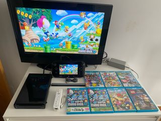 Nintendo Wii U Nera + 7 Giochi