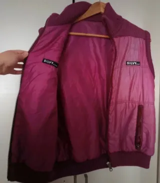 Chaleco reversible rosa