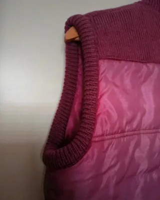 Chaleco reversible rosa