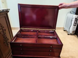 Joyero grande de madera