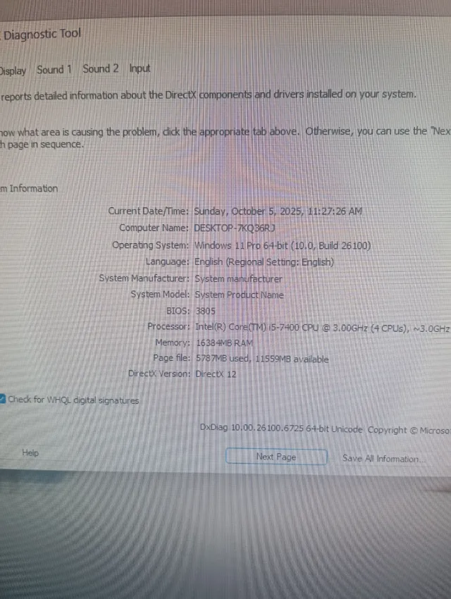 PC Gaming i5 7400 ASUS