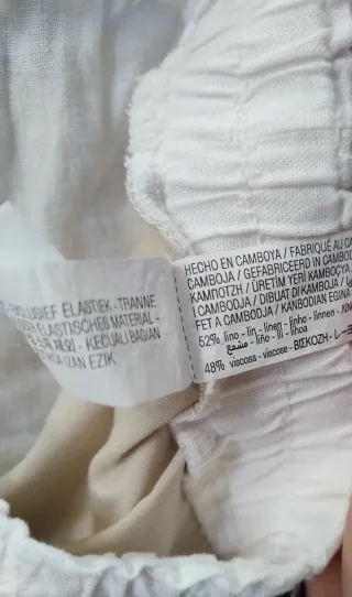 Pantalón corto blanco Stradivarius