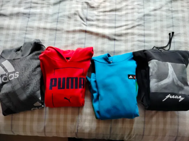 4 Sudaderas Adidas Niño Puma Mister TTE