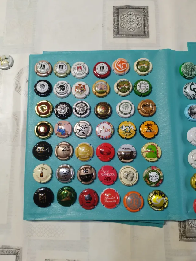 Lotto numero 15. 84 placche di spumante Collezione