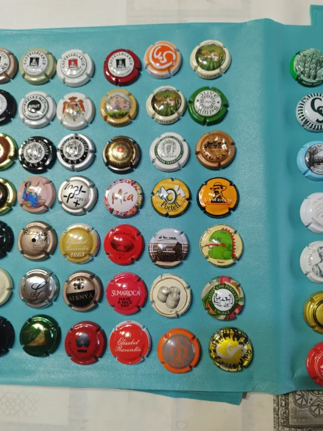 Lotto numero 15. 84 placche di spumante Collezione