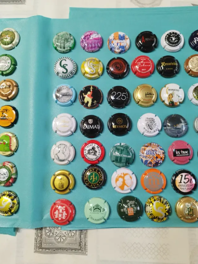 Lotto numero 15. 84 placche di spumante Collezione