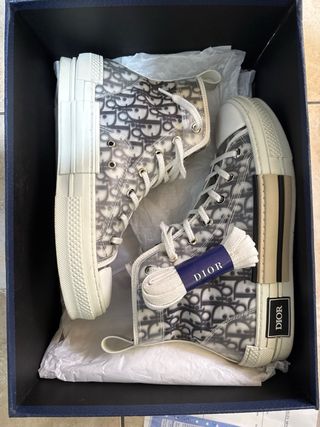 Scarpe Dior x Converse Uomo Grigio Bianco