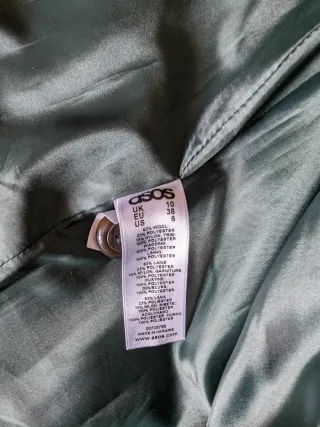 Cappotto ASOS lana verde donna