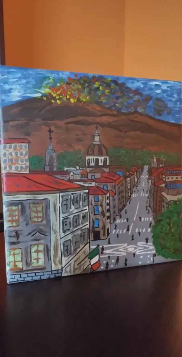 Dipinto a mano .Catania