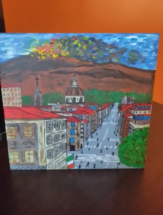 Dipinto a mano .Catania