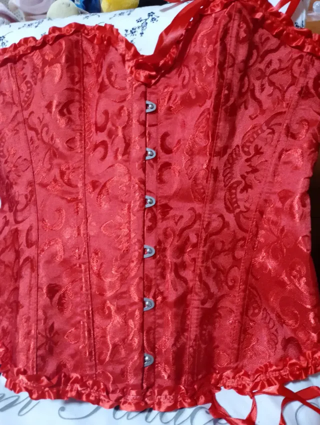 Corpiño o corsé Rojo Talla XL