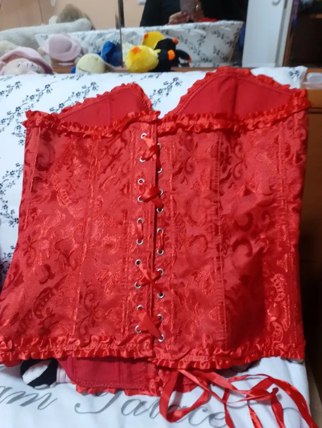 Corpiño o corsé Rojo Talla XL