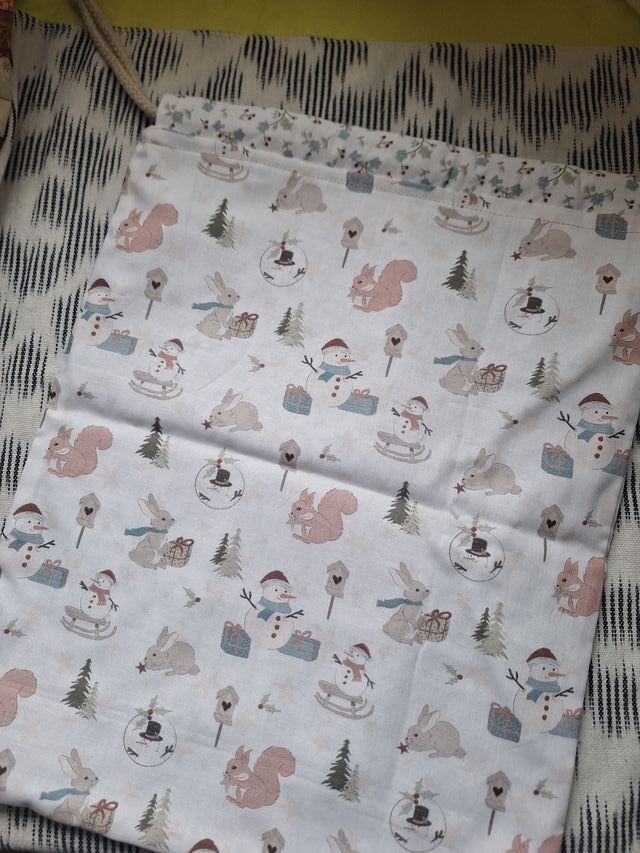 Saco bolsa patchwork para Regalos en Navidad