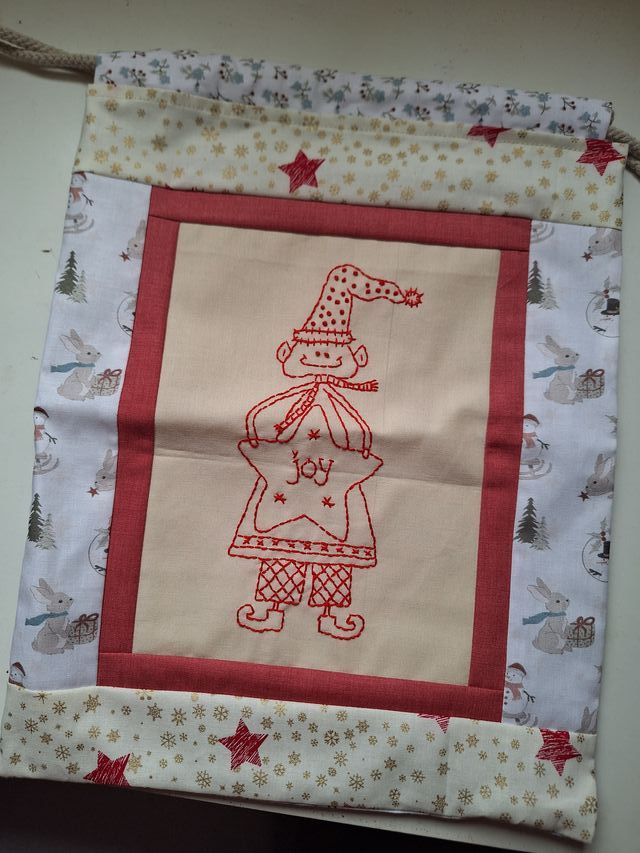 Saco bolsa patchwork para Regalos en Navidad