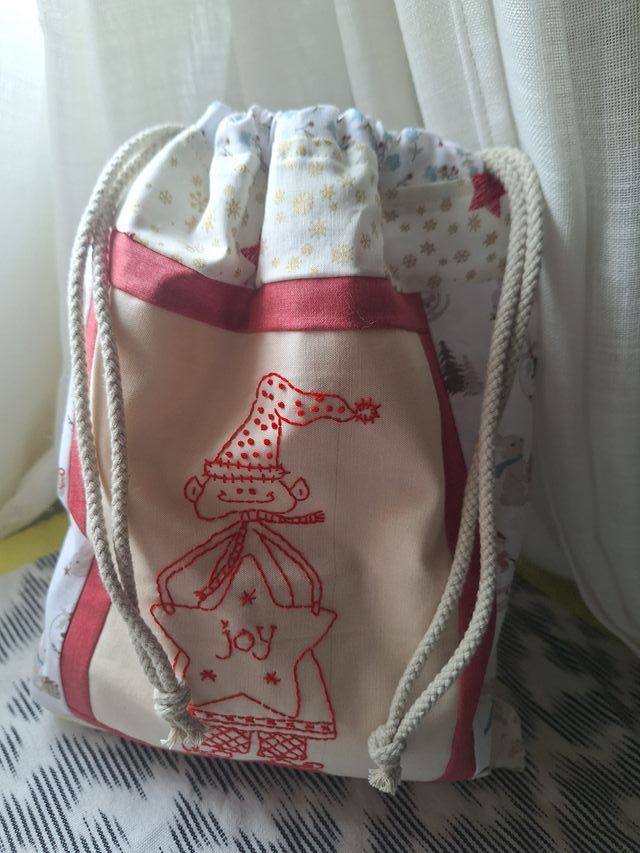 Saco bolsa patchwork para Regalos en Navidad
