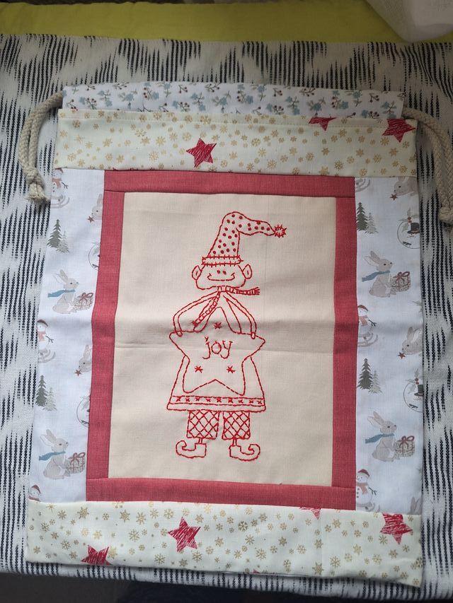 Saco bolsa patchwork para Regalos en Navidad