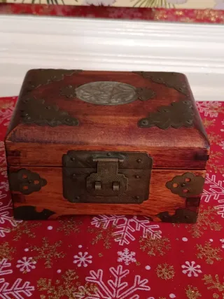 Joyero antiguo madera años 70