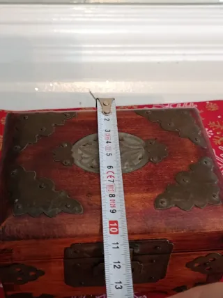 Joyero antiguo madera años 70