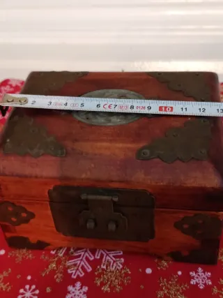 Joyero antiguo madera años 70