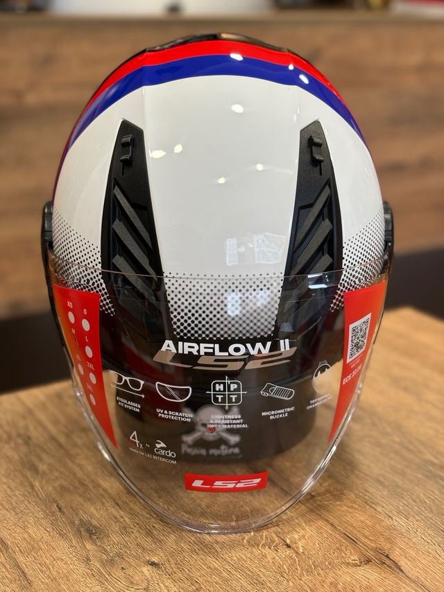 Casco LS2 Airflow II Rush Azul/Rojo