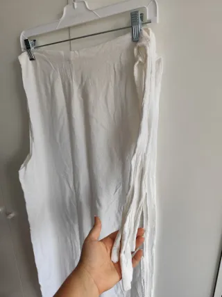 Pantalones marroquíes de algodón blancos