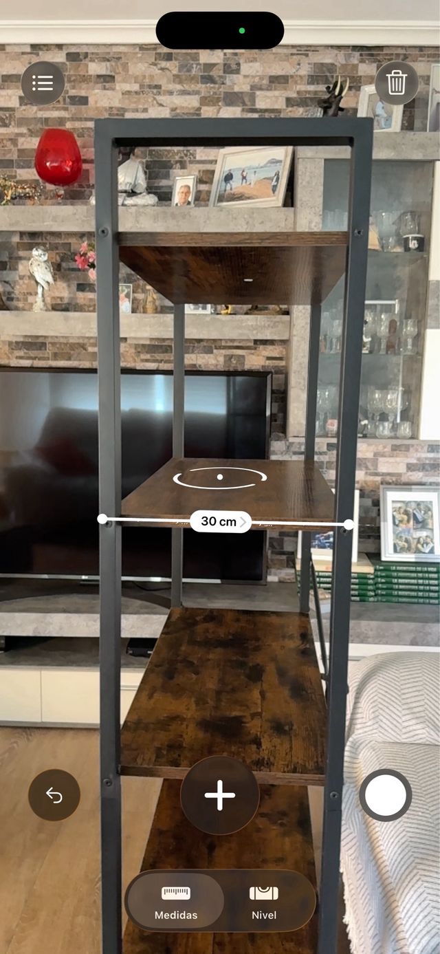 Estantería 5 baldas madera y metal