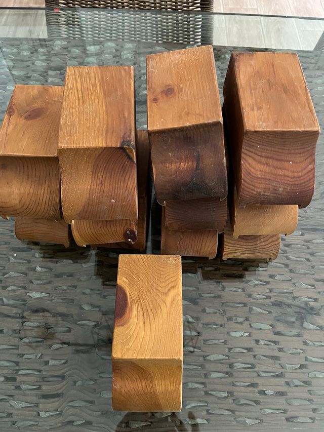 Lote 12 Canecillos/Ménsulas Madera Nuevos
rústicos