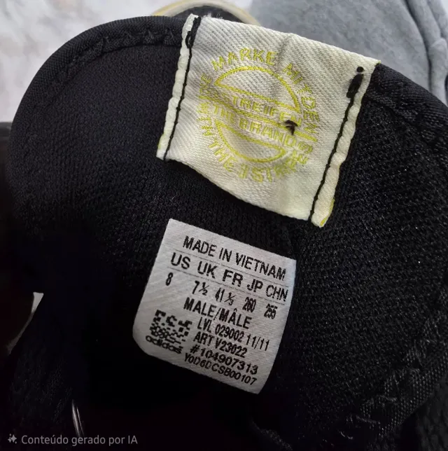 Tênis Adidas Nizza High Top Preto e Amarelo