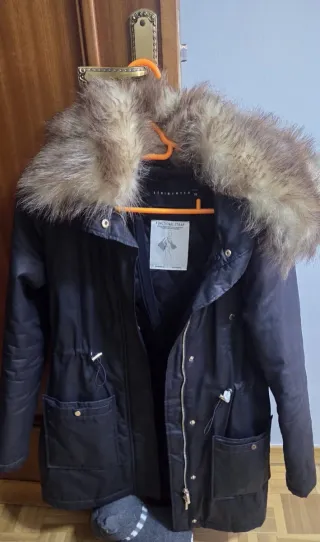 Parka elegante Tintoretto negra Talla M