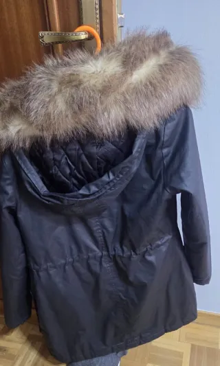 Parka elegante Tintoretto negra Talla M