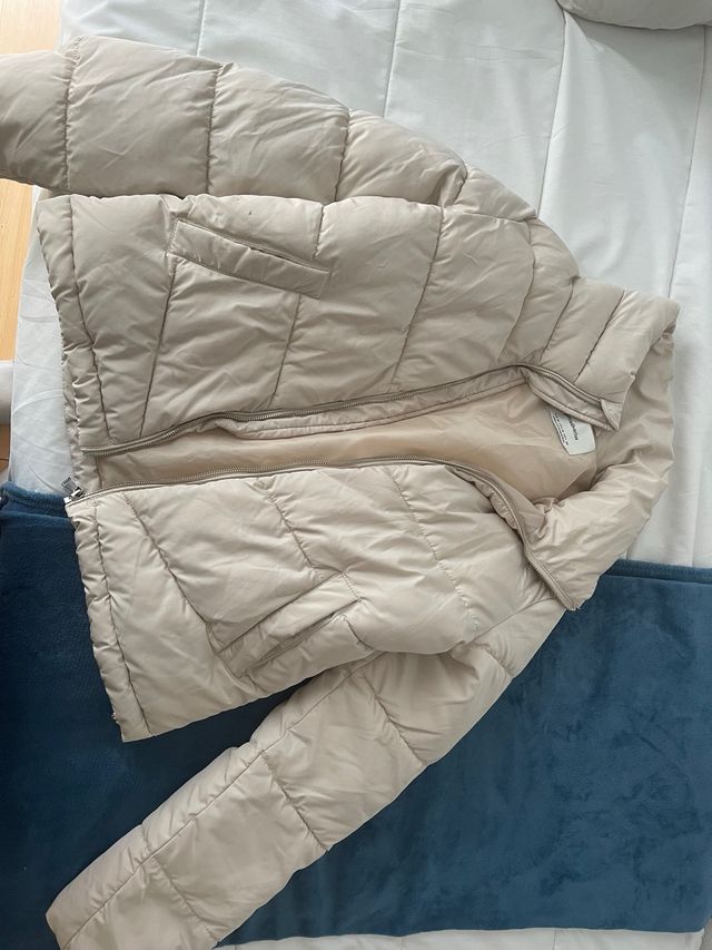 Abrigo beige talla M