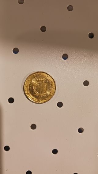 Moneda 20 céntimos Malta 2008