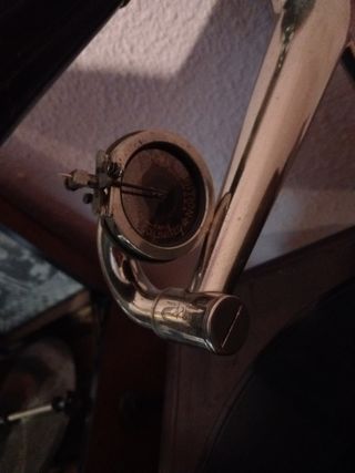 Gramófono La Voz de su Amo Trombón Madera