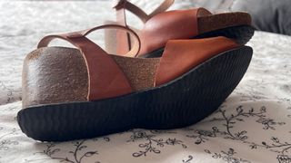 Sandalias Mustang Marrones Cuña