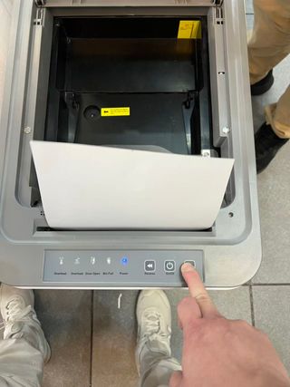 Trituradora de papel resistente: alimentación auto