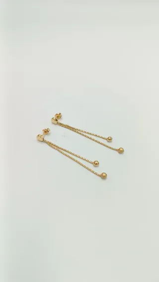 Pendientes de oro de 18kt.