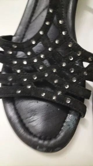 Sandalias Geox Negras Mujer