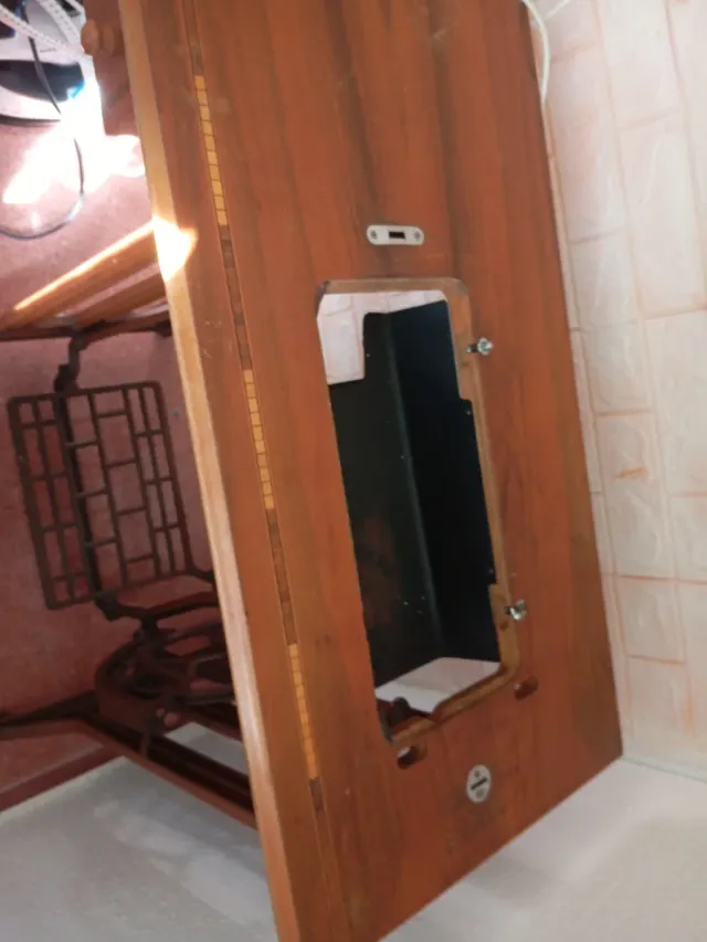 Mesa Soporte Máquina Coser Alfa Antigua