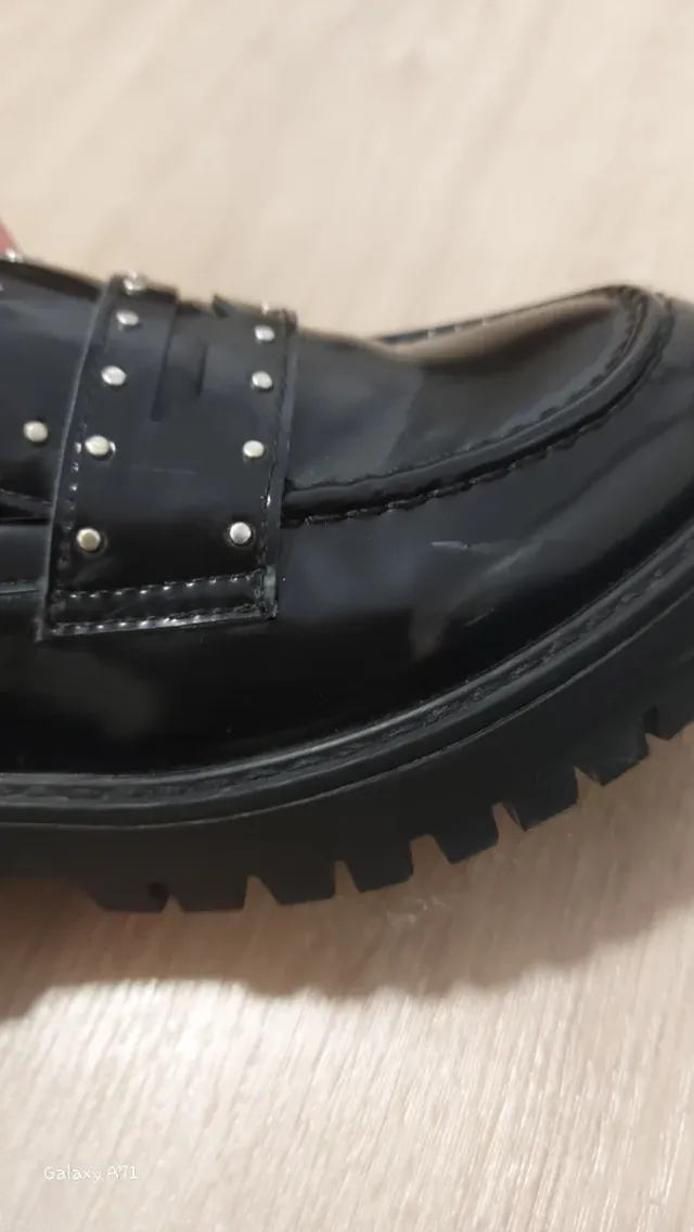 Mocasines niña charol negro talla 34 lefties