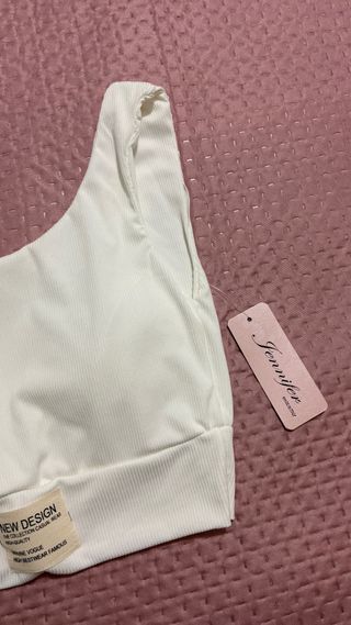 Top donna bianco taglia unica