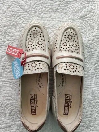 Mocasines Pikolinos Cantabria Beige/Oro