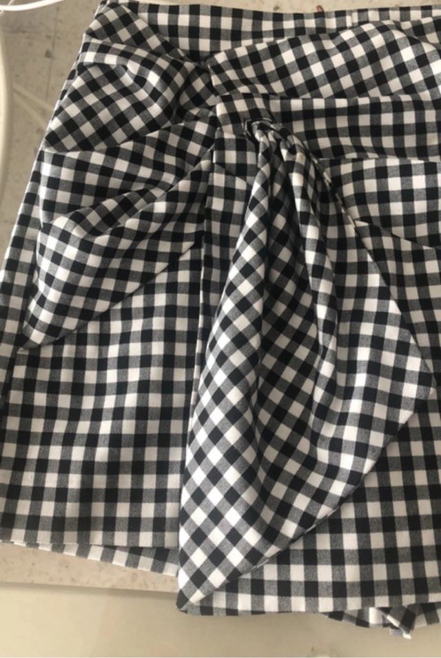 Falda pantalón cuadros vichy