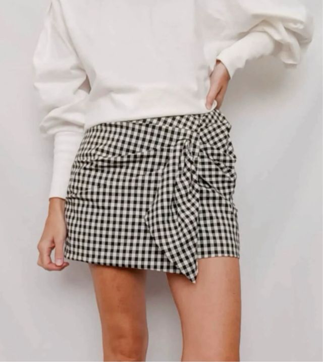 Falda pantalón cuadros vichy
