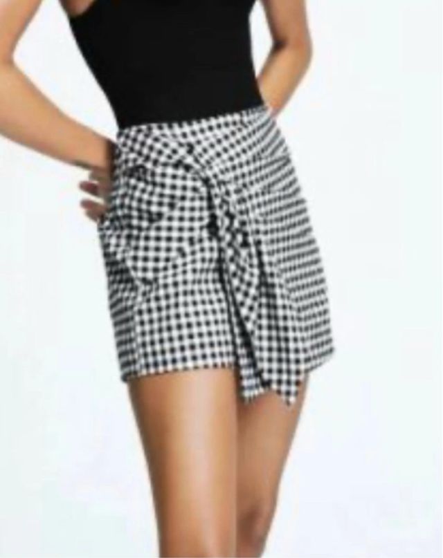 Falda pantalón cuadros vichy