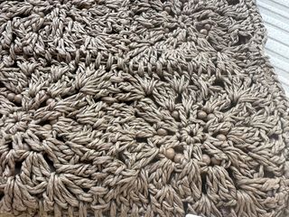 Bolso Clutch Crochet Zara Home Marrón