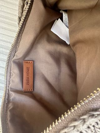 Bolso Clutch Crochet Zara Home Marrón
